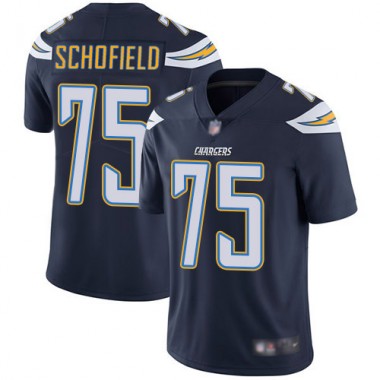 Los Angeles Chargers NFL Football Michael Schofield Navy Blue Jersey Men Limited 75 Home Vapor Untouchable
